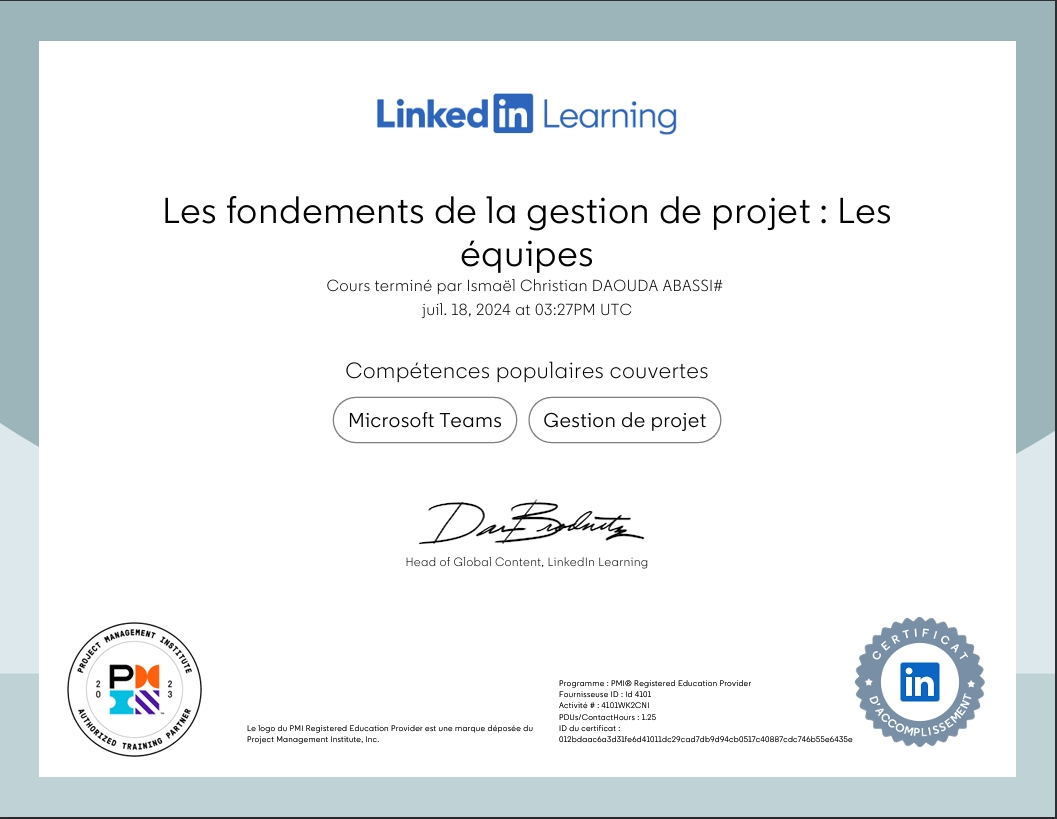 PMI via LinkedIn Learning